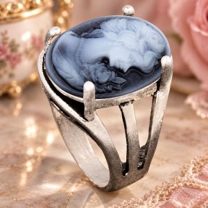 Bague Camée Argentée