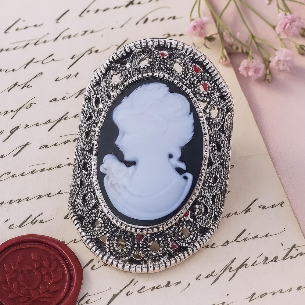 Bague Camée Blanche & Noire