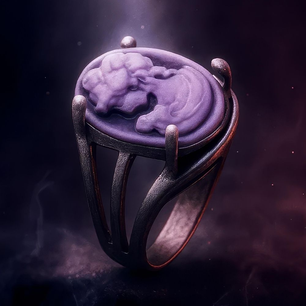 Bague Camée Fantaisie Rose