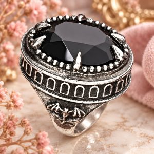 Bague Camée Griffe – Pierre Noire