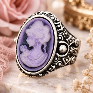 Bague Camée Violette