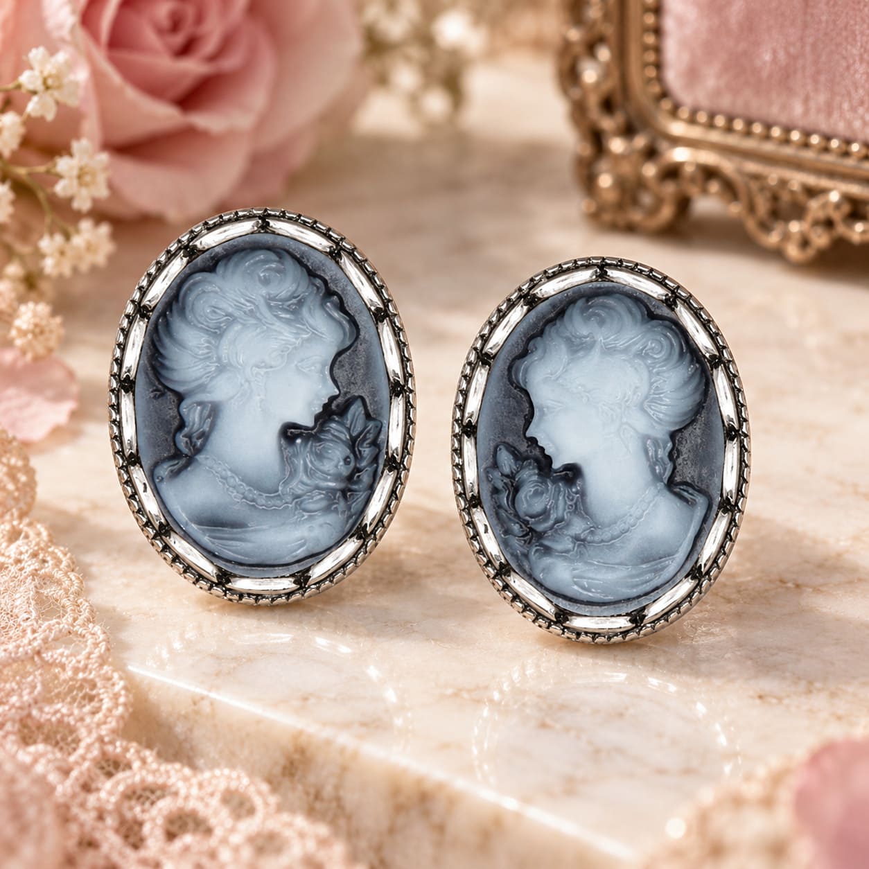 Boucles d'Oreilles Camées