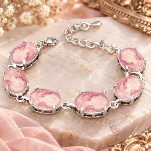 Bracelet Camée Rose