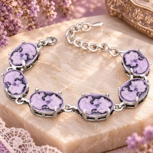 Bracelet Camée Rose Mirifique