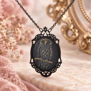 Pendentif Camée Hiboux