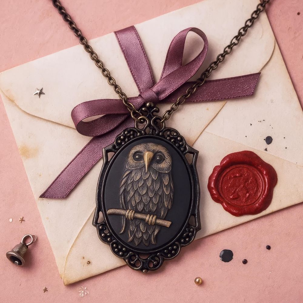 Pendentif Camée Hiboux