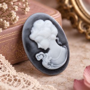 Pendentif Camée Noir et Blanc