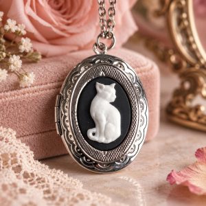Pendentif Camée Chat