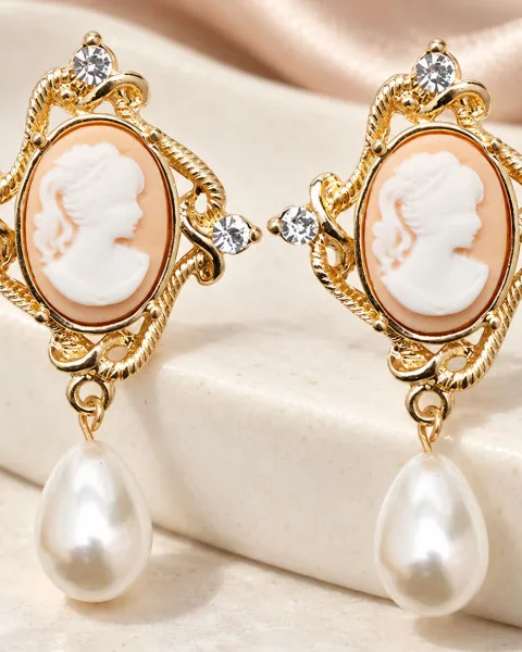 Boucles d'Oreilles Camée